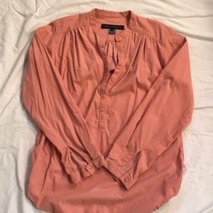COPY - Coral Henley corduroy shirt